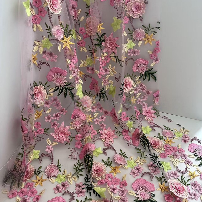 90x130cm 3D Kwiatowy Haftowany – Sewing Textiles recenzja i cena