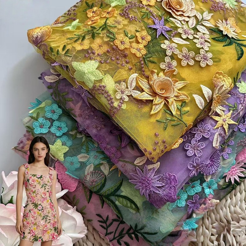90x130cm 3D Kwiatowy Haftowany – Sewing Textiles recenzja i cena