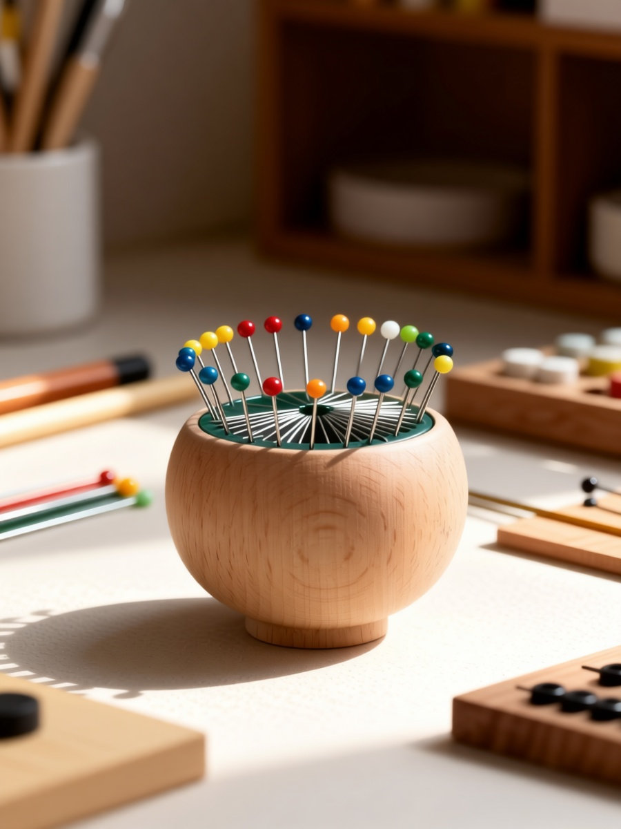 4 sztuki drewnianych podstawek – Sewing Pin Cushion recenzja i cena