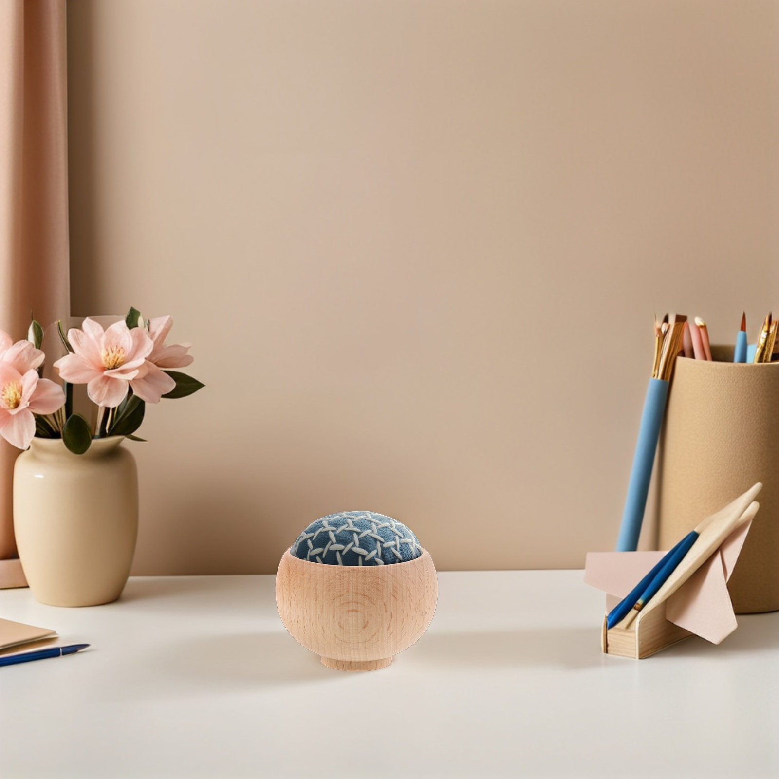 4 sztuki drewnianych podstawek – Sewing Pin Cushion recenzja i cena